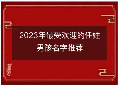 2023年最受欢迎的任姓男孩名字推荐