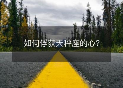 如何俘获天秤座的心？