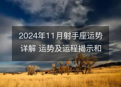 2024年11月射手座运势详解 运势及运程揭示和星座指南