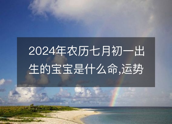 2024年农历七月初一出生的宝宝是什么命,运势,五行,命运算命