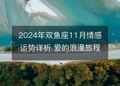 2024年双鱼座11月情感运势详析 爱的浪漫旅程