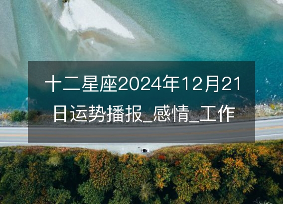 十二星座2024年12月21日运势播报_感情_工作_财运