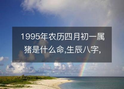 1995年农历四月初一属猪是什么命,生辰八字,五行,命运解析